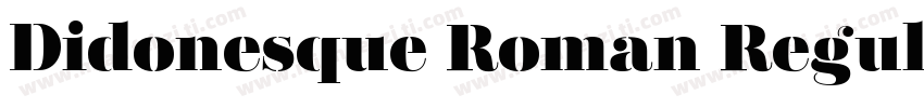 Didonesque Roman Regular字体转换